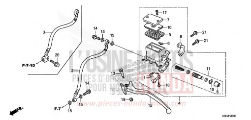 REAR BRAKE MASTER CYLINDER SH150ADE de 2014